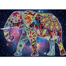 Load image into Gallery viewer, Elephant-Partial Special Luminous Diamond Painting-30x40cm
