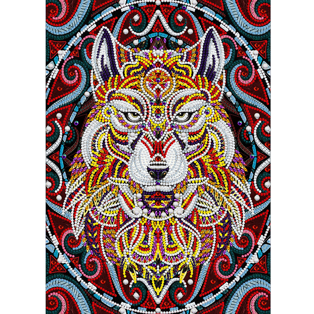Tiger-Partial Special Luminous Diamond Painting-30x40cm
