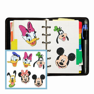 6pcs-Mickey Mouse-Diamond Painting Free Stickers