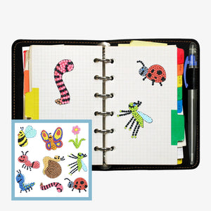 9pcs-Animal-Diamond Painting Free Stickers