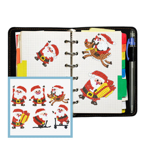 6pcs-Christmas-Diamond Painting Free Stickers