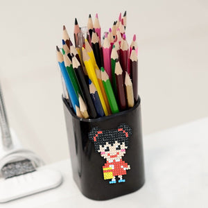 6pcs-Girl-Diamond Painting Free Stickers