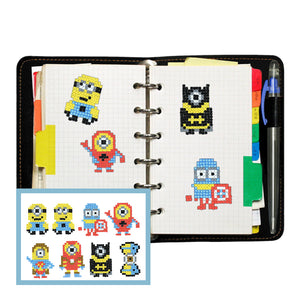 8pcs-Minions-Diamond Painting Free Stickers