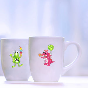 6pcs-Animal-Diamond Painting Free Stickers