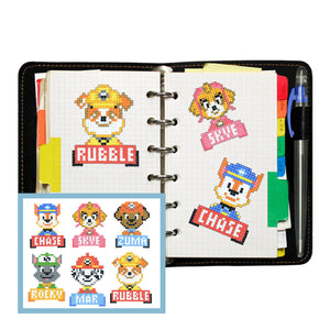 6pcs-Paw Patrol-Diamond Painting Free Stickers