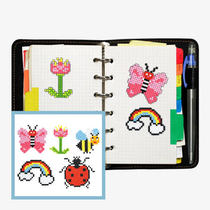 5pcs-Insect-Diamond Painting Free Stickers
