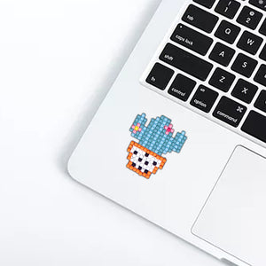 6pcs-Cactus-Diamond Painting Free Stickers