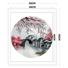 Load image into Gallery viewer, Jiangnan Water Town-11CT Stamped 3 Strands Cross Stitch-50x50cm

