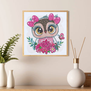 Owl-Special Shaped Crystal Diamond Painting-30*30cm