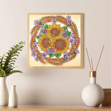 Load image into Gallery viewer, Sunflower-Special Shaped Crystal Diamond Painting-30*30cm
