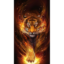 Load image into Gallery viewer, Fire Tiger-Full Drill Diamond Painting-40x80cm
