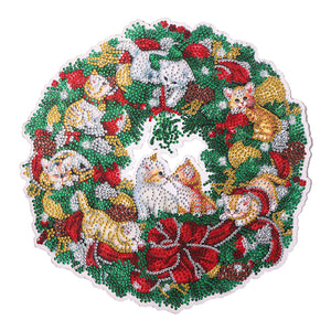 Christmas-Single Side Drill-Diamond Wreath
