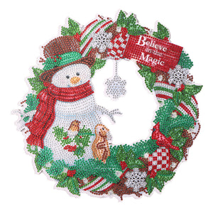 Christmas-Single Side Drill-Diamond Wreath