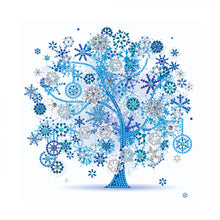 Load image into Gallery viewer, Four Seasons Tree Of Happiness-Partial Special Luminous Diamond Painting-30x30cm
