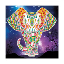 Load image into Gallery viewer, Elephant-Partial Special Luminous Diamond Painting-30x30cm
