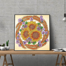 Load image into Gallery viewer, Sunflower-Special Shaped Crystal Diamond Painting-30*30cm
