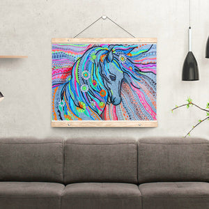 Horse-Special Shaped Crystal Diamond Painting-40*30cm