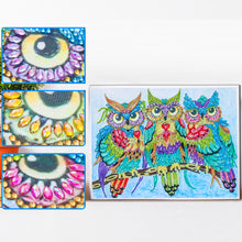 Load image into Gallery viewer, Owl-Special Shaped Crystal Diamond Painting-40*30cm
