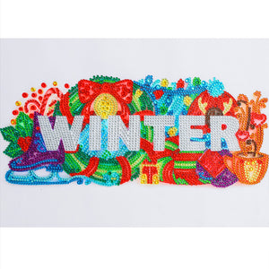Four Seasons On Paper-Special Shaped Crystal Diamond Painting-40*30CM