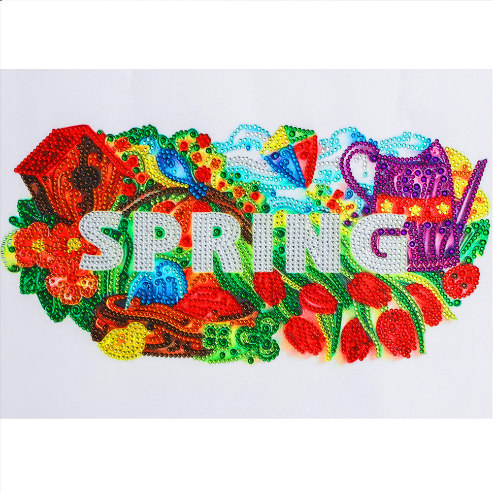 Four Seasons On Paper-Special Shaped Crystal Diamond Painting-40*30CM