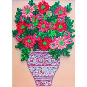 Flower-Special Shaped Crystal Diamond Painting-30*40CM