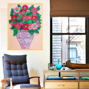 Flower-Special Shaped Crystal Diamond Painting-30*40CM