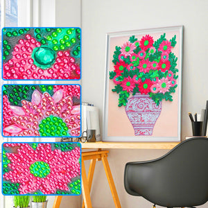 Flower-Special Shaped Crystal Diamond Painting-30*40CM