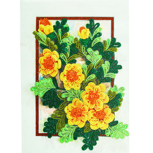 Flower-Special Shaped Crystal Diamond Painting-30*40CM