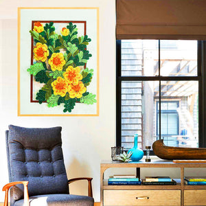 Flower-Special Shaped Crystal Diamond Painting-30*40CM