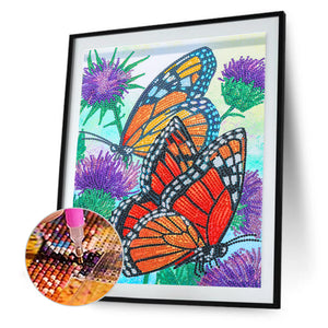 Butterfly-Special Shaped Crystal Diamond Painting-30*40cm
