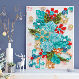 Paper Flower-Special Shaped Crystal Diamond Painting-30*40cm