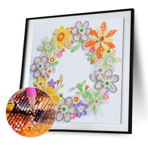Wreath-Special Shaped Crystal Diamond Painting-30*30cm