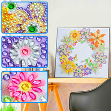 Load image into Gallery viewer, Wreath-Special Shaped Crystal Diamond Painting-30*30cm

