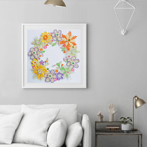Wreath-Special Shaped Crystal Diamond Painting-30*30cm