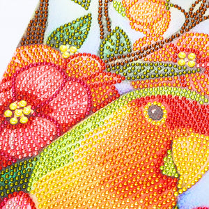Flower Parrot-Special Shaped Crystal Diamond Painting-30*40cm