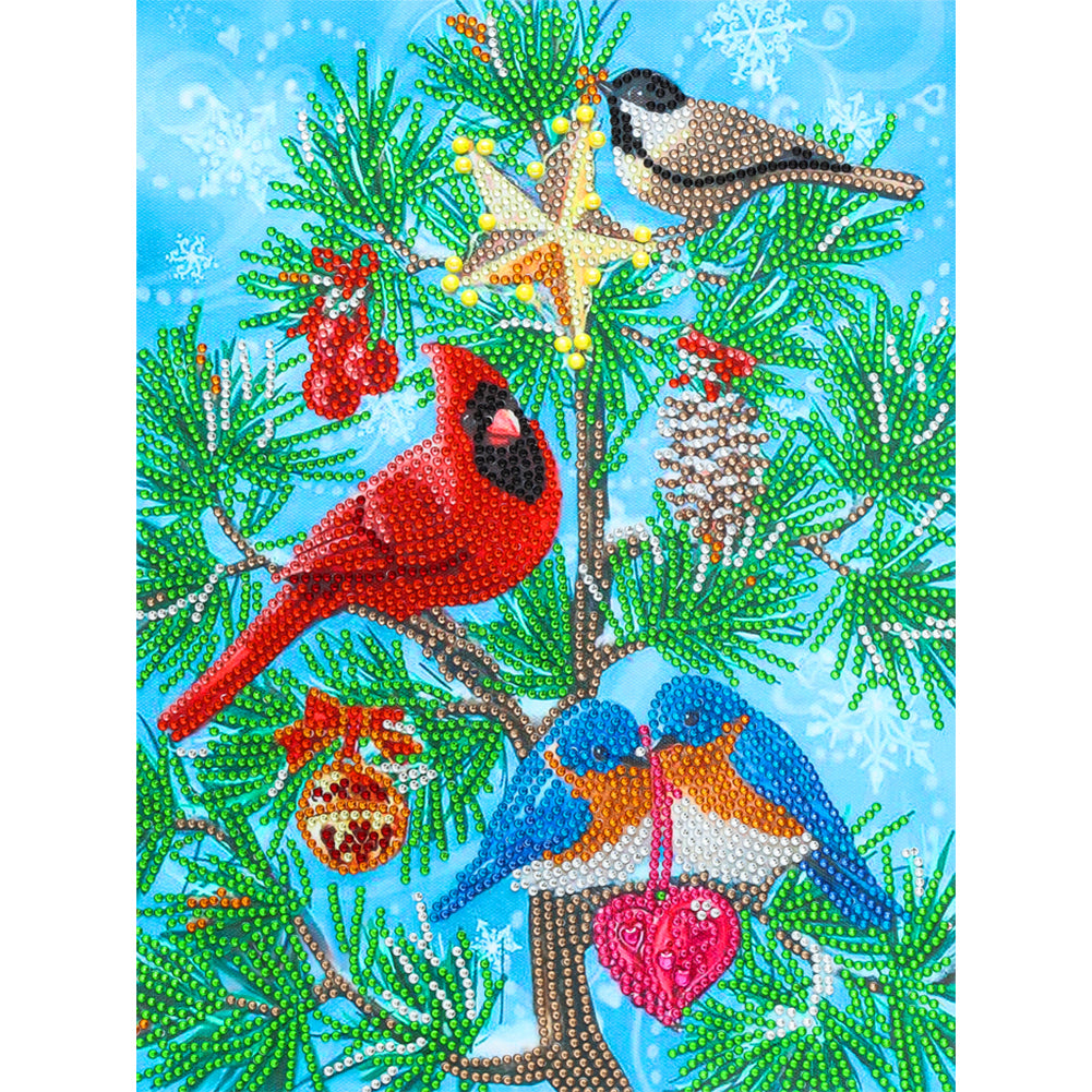 Cardinal-Special Shaped Crystal Diamond Painting-30*40cm