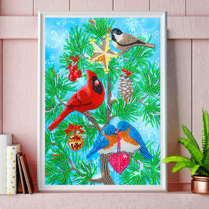 Cardinal-Special Shaped Crystal Diamond Painting-30*40cm