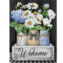 Load image into Gallery viewer, Flower-Full Round Diamond Painting-30x40cm
