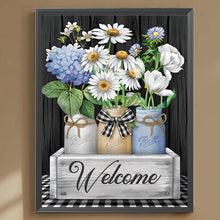 Load image into Gallery viewer, Flower-Full Round Diamond Painting-30x40cm
