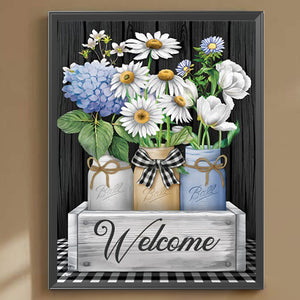 Flower-Full Round Diamond Painting-30x40cm