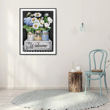 Load image into Gallery viewer, Flower-Full Round Diamond Painting-30x40cm
