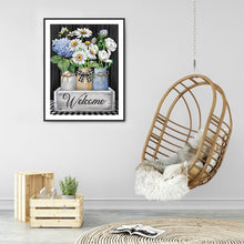 Load image into Gallery viewer, Flower-Full Round Diamond Painting-30x40cm
