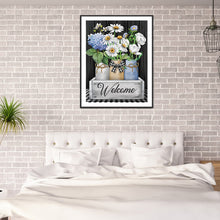 Load image into Gallery viewer, Flower-Full Round Diamond Painting-30x40cm
