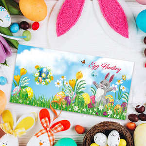 4pcs/Set-Easter-Diamond Greeting Cards