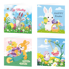 Load image into Gallery viewer, 4pcs/Set-Easter-Diamond Greeting Cards

