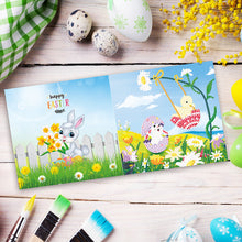 Load image into Gallery viewer, 4pcs/Set-Easter-Diamond Greeting Cards
