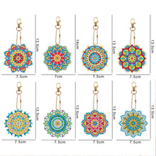 Load image into Gallery viewer, 8pcs Mandala Double Sided Keychain
