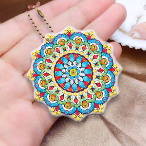 8pcs Mandala Double Sided Keychain
