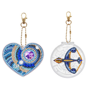 2pcs-love/Animal-diy-keychain