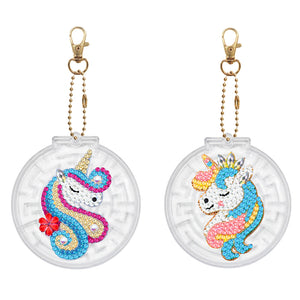 2pcs-love/Animal-diy-keychain